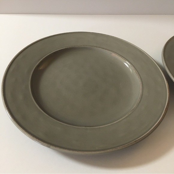 2 Pier 1 Imports Martillo Fog Stoneware Round Dinner Plates - Picture 6 of 14